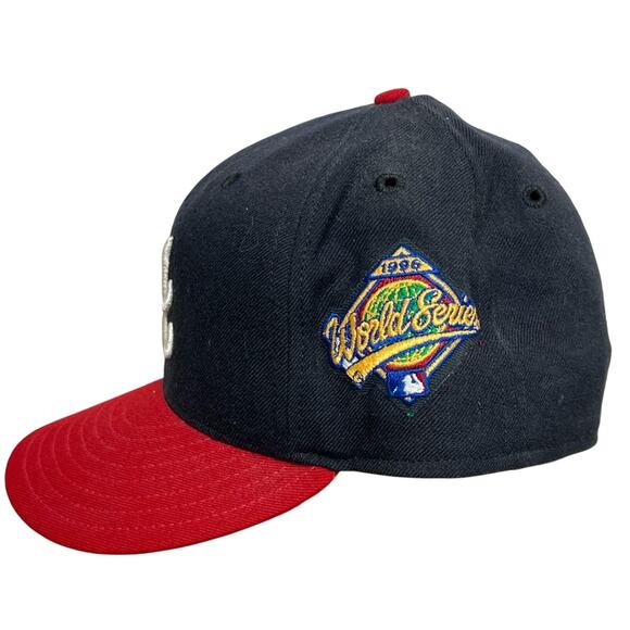 Atlanta Braves Hat New Era Diamond Collection Wool 7 Made In USA MLB Vintage - Picture 2 of 8